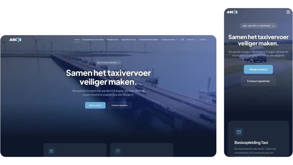 ABC Advies & Training website case door Areza