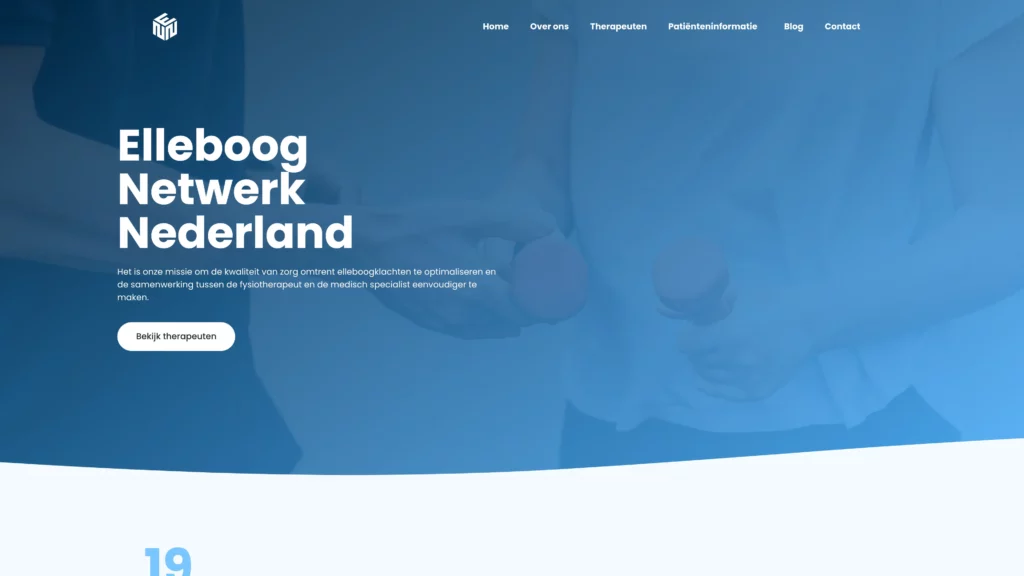 Elleboog Netwerk Nederland website case door Areza