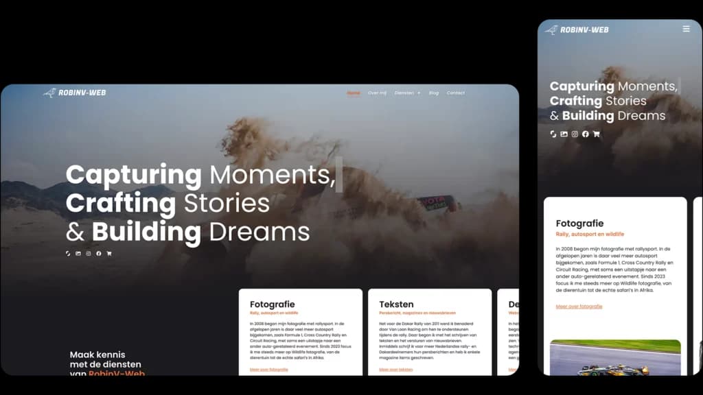 RobinV-Web website case door Areza
